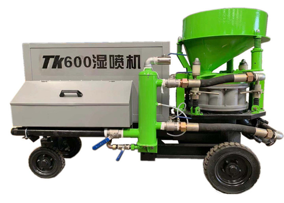 गीली सूखी 7.5kw कंक्रीट शॉटक्रीट मशीन फीडिंग गुनाइट स्प्रेयर